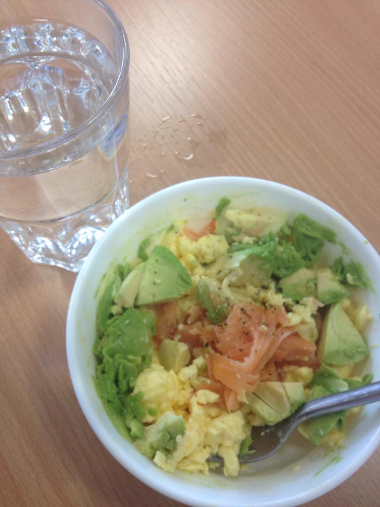 liveletdiet's tweet photo. Back on Atkins induction for two weeks. Need an arse kick. Can't lie - not a total mare :) scram, s salmon, avocado. http://t.co/qElaIKXcCa