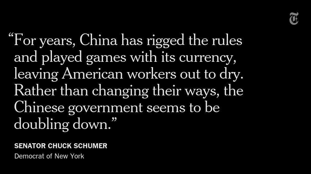 nytimesworld's tweet photo. China's move to devalue the renminbi could inflame critics in the U.S. Congress. http://t.co/jTO87XvOOf http://t.co/7DMKVRXnbs