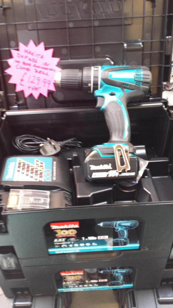Wrayways's tweet image. New Makita 100 year anniversary 18 volt combi drill