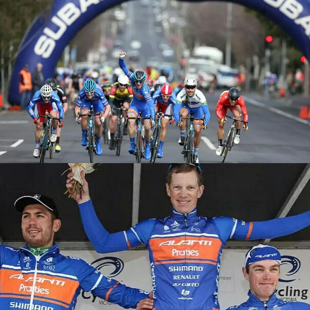 This morning we were 1-2-3! Stoked to win - real meaning of team win! Guys were phenomenal - #ToGSC15 #cycling