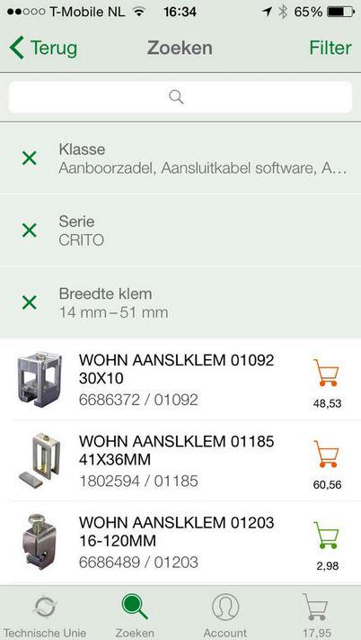 Nieuwe filtermogelijkheid in Technische Unie smartphone app maakt zoeken nog gemakkelijker: tu.nl/iyqgcr ”