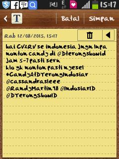 VhaaNice's tweet photo. #CandyAtDTerongIndosiar 
@cassandrasleee 
@RandyMartin98 
@IndosiarID 
@DT3rongShowID http://t.co/HrKtaIOa8D