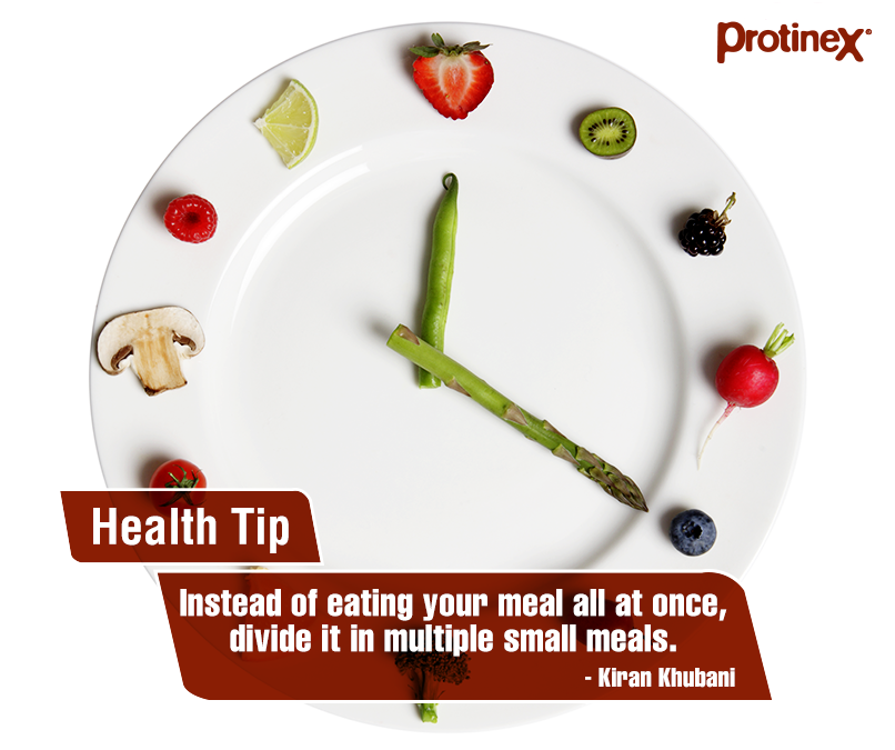 ProtinexIndia's tweet image. Instead of having one heavy #meal, give your body several small meals which can be #digested better.