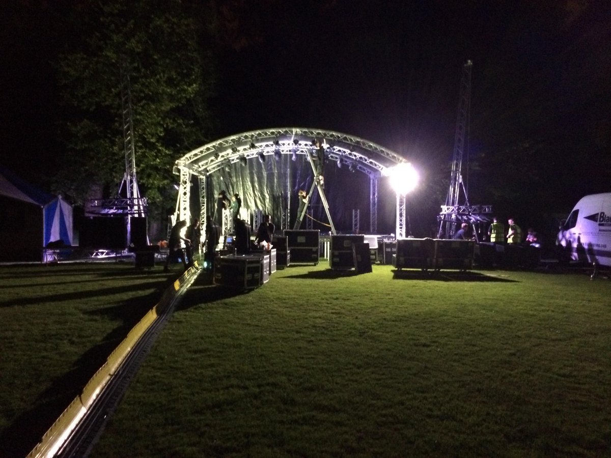 BlackaAcoustics's tweet photo. The Blacka team setting up for Caribbean Carnival Manchester http://t.co/eLS0N7QzCb