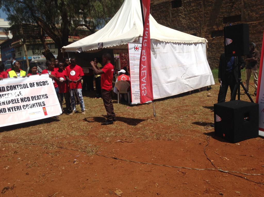 KenyaRedCross's tweet photo. Make your way to #WispersPark in #Nyeri celebrating #RedCrossat50 and Int'l #YouthDay http://t.co/UK9vYq7ZKe