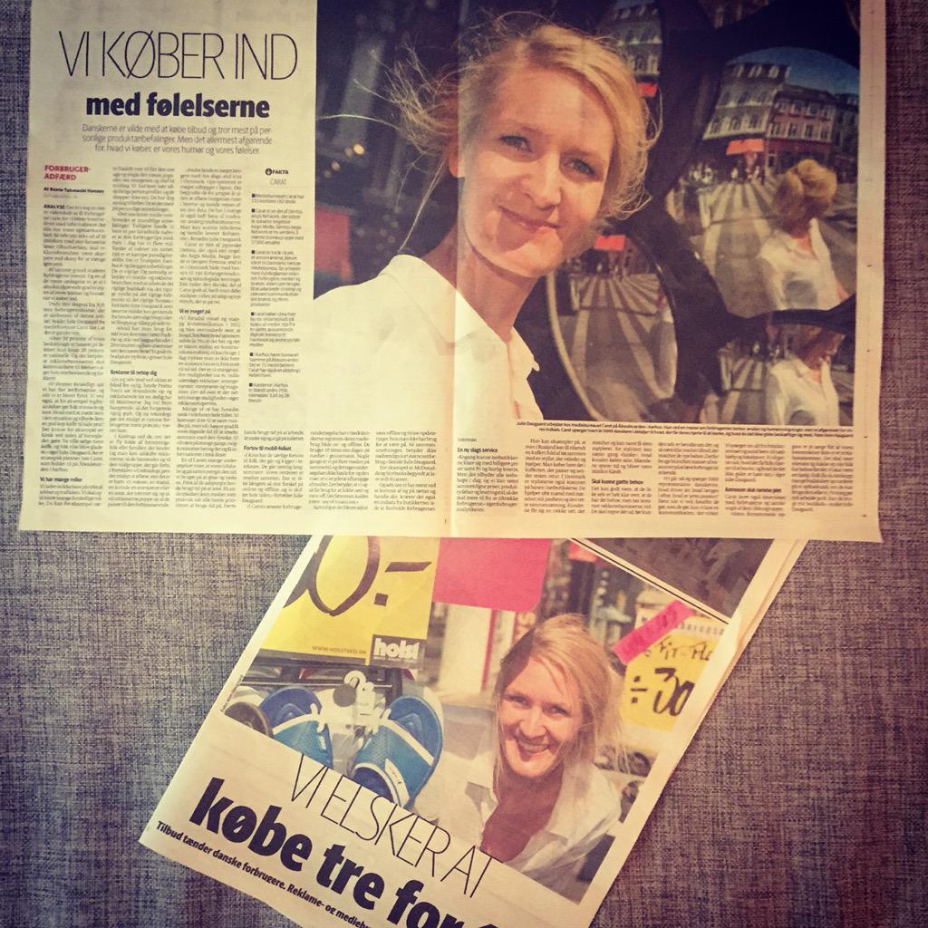 juliedaugaard's tweet photo. I dag kan du i @stiftendk læse om mit job hos @CaratDanmark og nogle af de nyeste forbrugertendenser http://t.co/SHcTPe4Da7