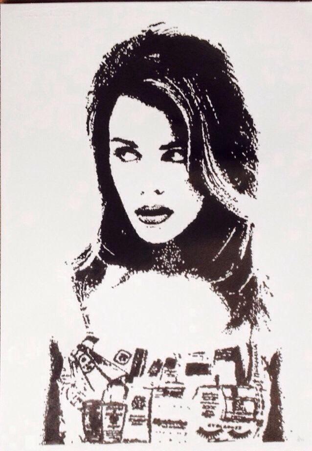 peignezvotrevie's tweet image. smolander_anna: Now kylieminogue turn, from early pencil work to #Kylie in Liquitex #ink #TooCreative #artwork