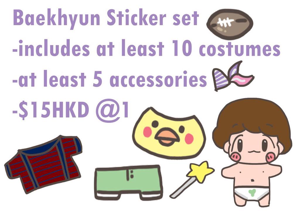 heartheart_0506's tweet photo. baekhyun stickers survey. Anyone interested in it? http://t.co/1lUARJBzuI