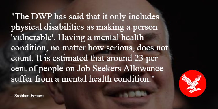 IndyVoices's tweet photo. Now mentally ill benefits claimants aren't 'vulnerable' enough for the Tories | @SiobhanFenton http://t.co/WNE89yrZh9 http://t.co/EiqRJwVTI7