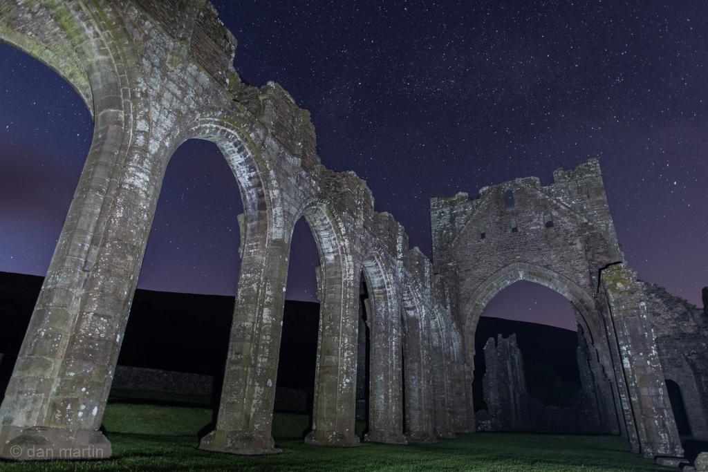 danrmartin's tweet photo. Llanthony Priory at night http://t.co/8xNKkiB60W http://t.co/M5Ah33mk0f