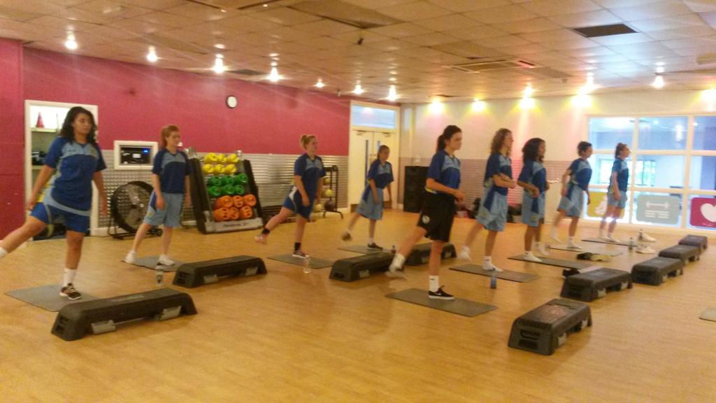 Recovery session with the girls futsal and education academy #preseasonfitness