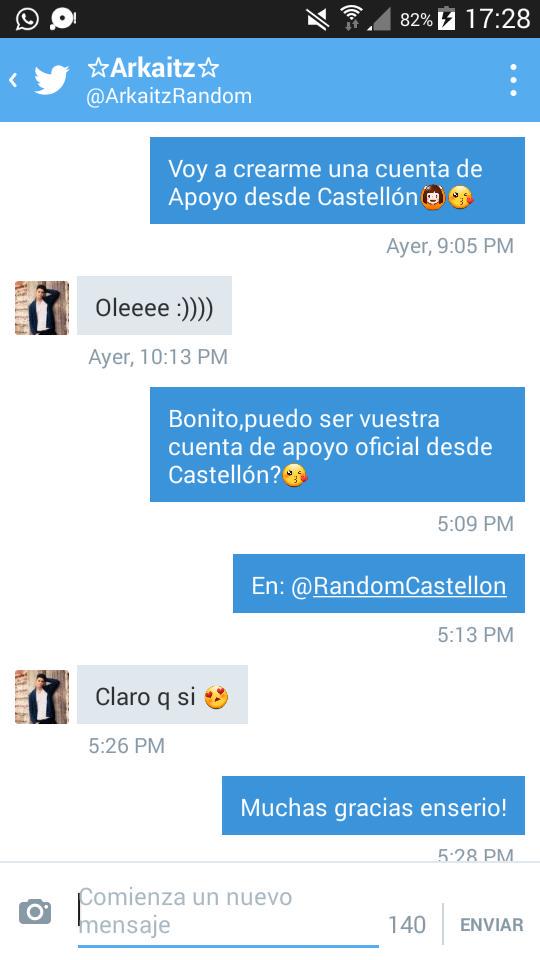 RandomCastellon's tweet image. Gracias a @ArkaitzRandom por dejar que esta cuenta sea oficial,te quiero!😘