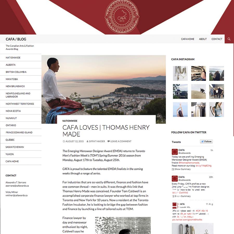 thomashenrymade's tweet image. Honoured &amp;amp; grateful to @CAFA for the feature! Check out the full #profile here: bit.ly/1Nq8CHg #THmade #EMDA