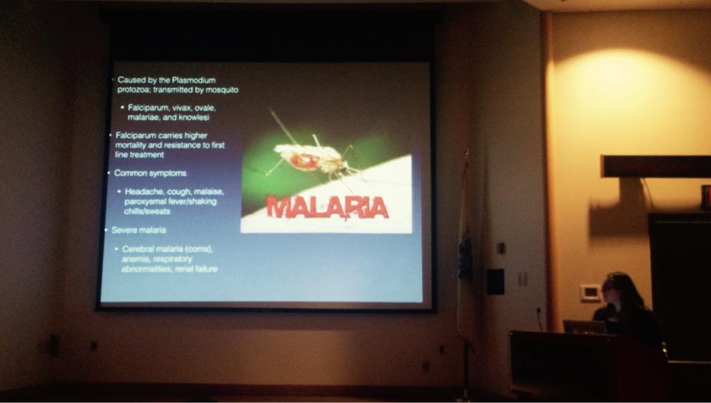 HackensackEM's tweet image. Dr.Sullivan giving M&amp;amp;M on one of the most severe malaria cases ever seen, 42% parasitemia! #EMConf #onlyinjersey