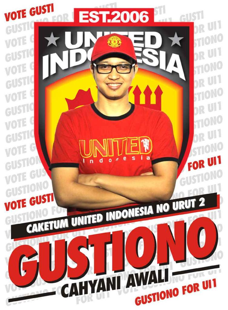 Gusti4UI1's tweet photo. LVG : Let's Vote Gusti ! Untuk United Indonesia lebih baik @UtdIndonesia #utdindonesia http://t.co/C0jp4fZydJ