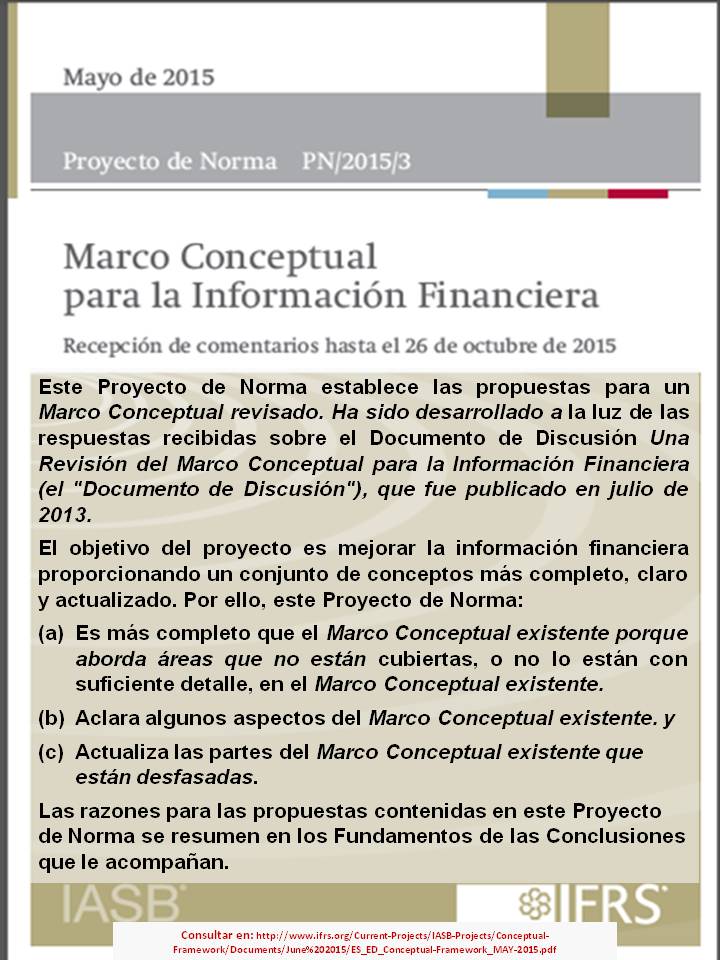 norellypv's tweet photo. Resumen de los objetivos del proyecto de modificación del Marco Conceptual del IASB. http://t.co/WzpSkK9Ooi