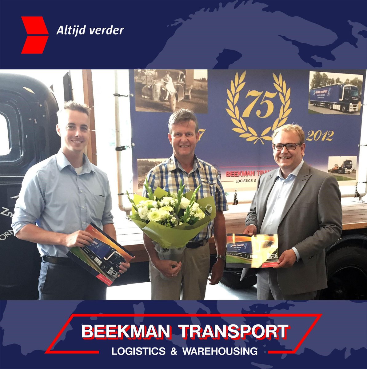 “Blijk van waardering Gemeente Apeldoorn”
  Mark Sandmann en Tom Brands komen feliciteren i.v.m. ontwikkelingen.