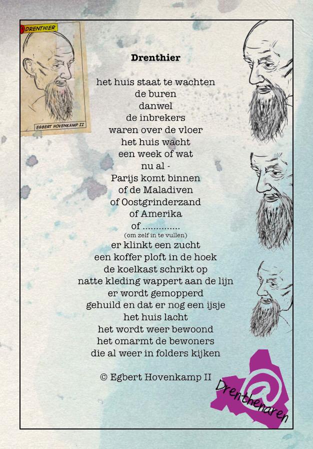 De nieuwe <a href="/Drenthier/">Drenthier</a> is uit! Iedere week schrijft @egbard Egbert Hovenkamp II een prachtige poeem voor <a href="/Drenthenaren/">Drenthenaren</a>