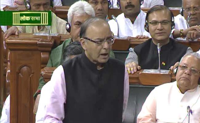 ndtv's tweet image. Government believes all allegations levelled by Kharge ji, Rahul Gandhi and others are baseless: Arun Jaitley