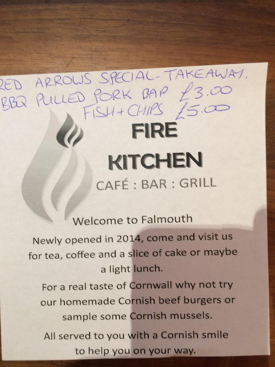 FireKitchenBar's tweet image. Enjoy the red arrows today with a takeaway burger on the pier lots of deals.... Only at fire kitchen