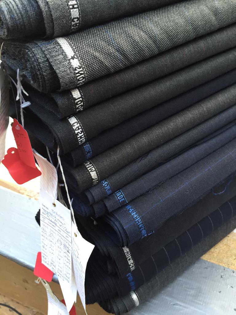 Harrisonsburley's tweet photo. New batch of #hlesser suiting fabric! Super 120s & Cashmere! #justarrived #savilerow Qualityenglishfabric on eBay! http://t.co/kiSzGQoOFe