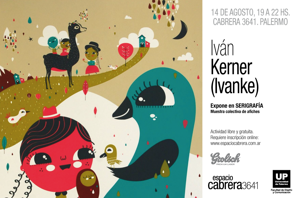 EspacioCabrera's tweet photo. Cumby Giraudi, Agus Rozenwasser e Ivanke exponen el viernes en SERIGRAFÍA. Info e inscripción: http://t.co/vtjGuIWYr5 http://t.co/z9yNDxxxkX