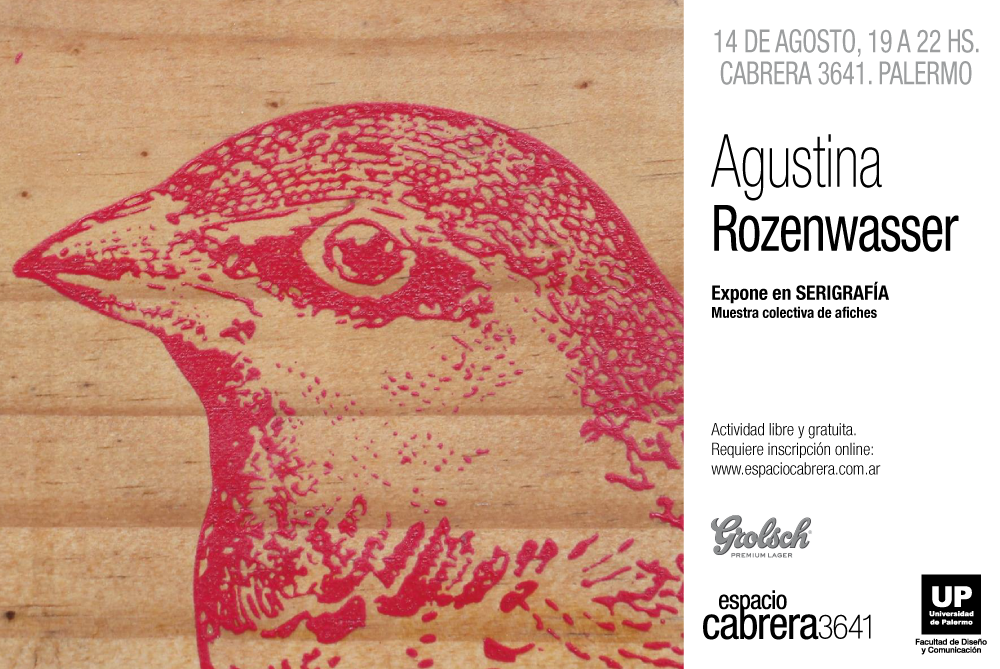 EspacioCabrera's tweet photo. Cumby Giraudi, Agus Rozenwasser e Ivanke exponen el viernes en SERIGRAFÍA. Info e inscripción: http://t.co/vtjGuIWYr5 http://t.co/z9yNDxxxkX