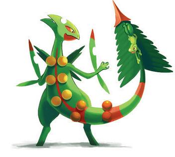 ポケモンイラスト集 ジュカイン メガシンカによりタイプがくさ単体から史上初のくさ ドラゴンになる こおりタイプ が4倍弱点となってしまうが 逆にはがね以外のすべてのタイプに等倍以上をとれるようになった Http T Co E5cimkq2x5 Twitter
