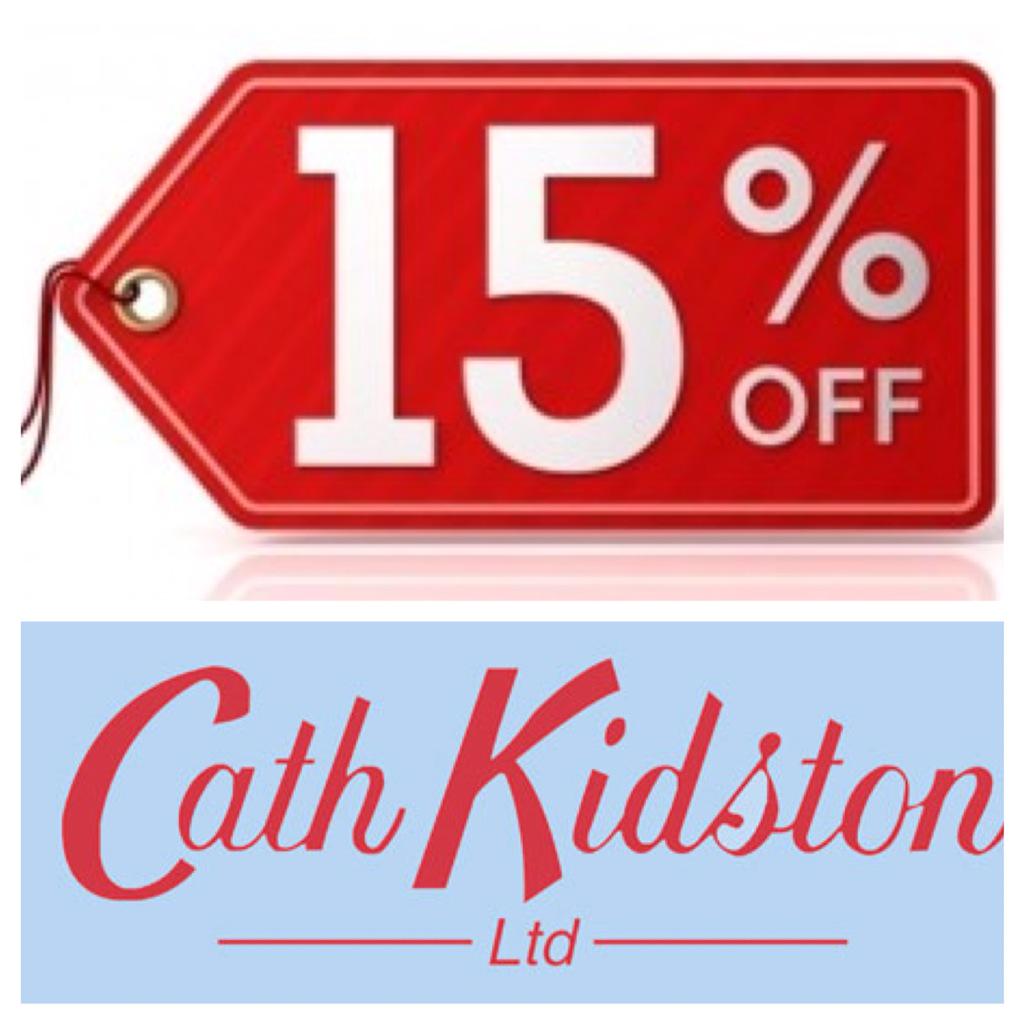Making room for new stock, so every item of Cath Kidston has 15% discount!