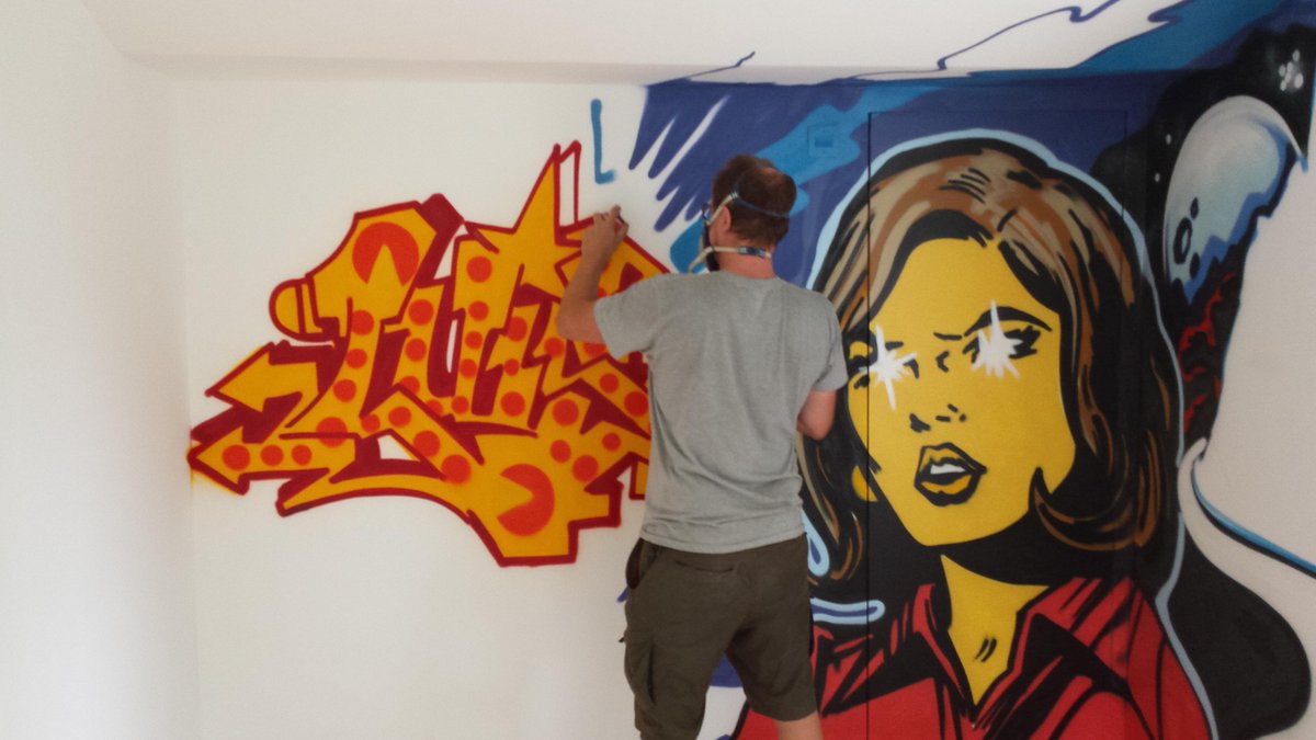 PensaEvents's tweet image. Pukka private commission from #CEPT @Ceptronix taking shape VERY nicely. #PimpMyHouse #Graffiti #Commissions