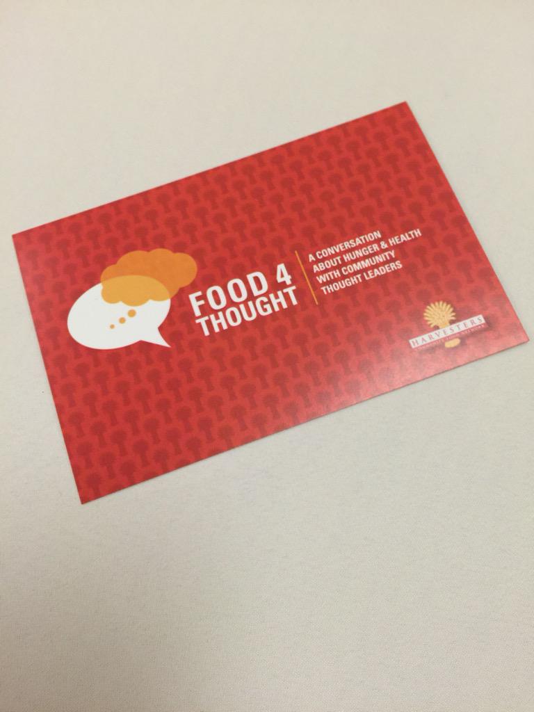 It's time for some #Food4ThoughtKC: A <a href="/HarvestersORG/">Harvesters—The Community Food Network</a> conversation about hunger with community thought leaders