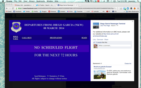markdijon's tweet image. #MH370 

Diego GarCIA lies in the middle of the Indian Ocean yet they didn't see a stealth 777?

#72HourLockdown