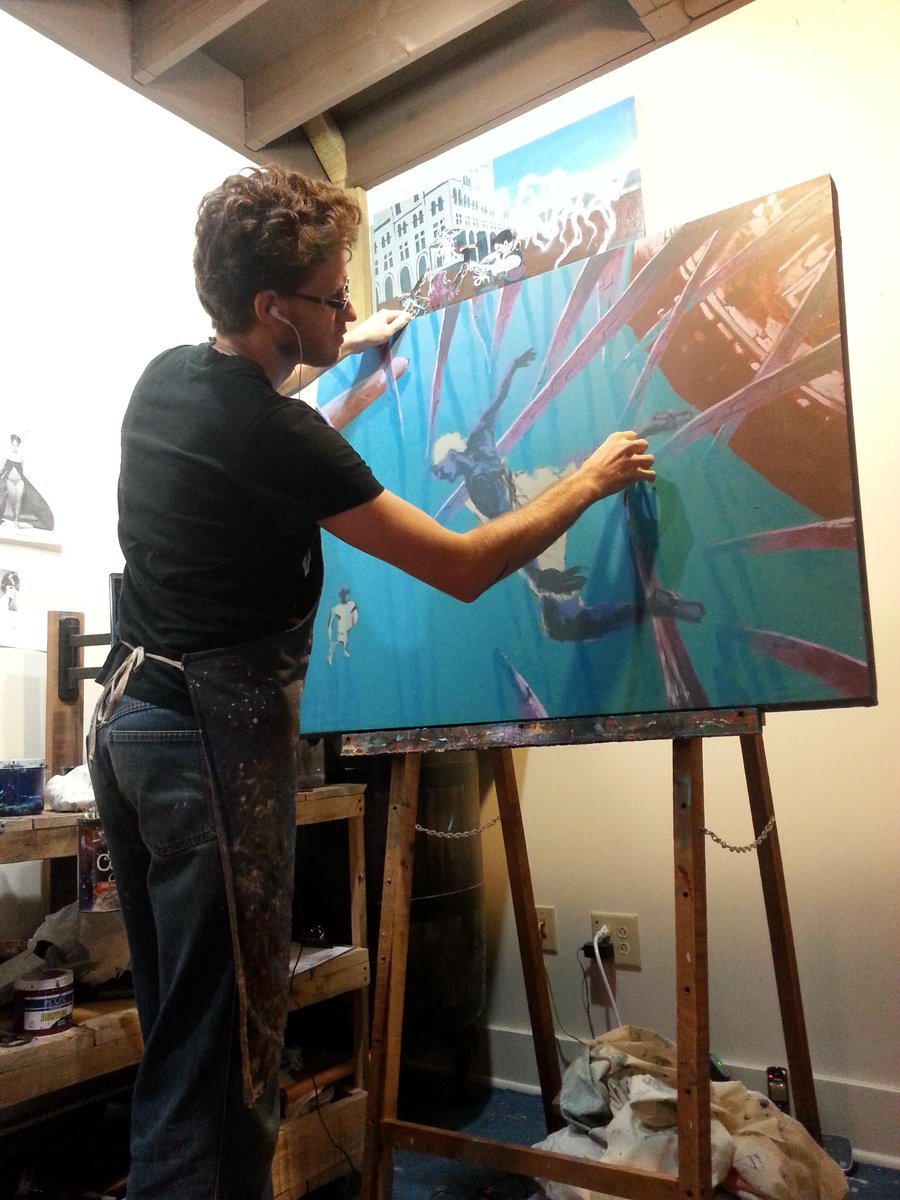 DavidLandryArt's tweet photo. Just 7 more paintings to go! http://t.co/t2mvj7I1Pu