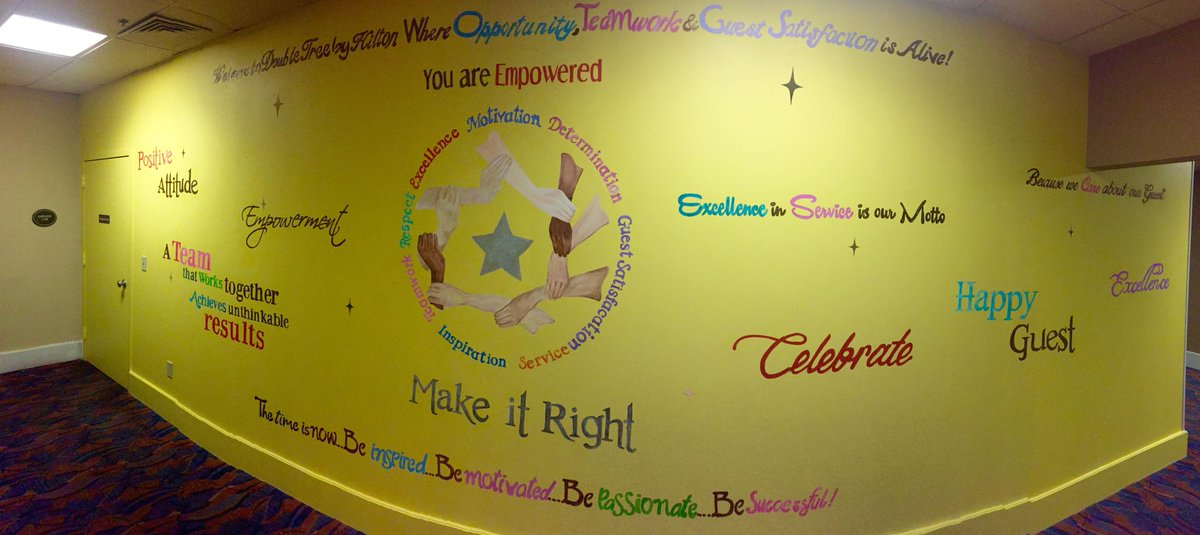 Completed Product #mural #artist @doubletree in <a href="/norwalkpatch/">Norwalk Patch</a> #believeinyourself!