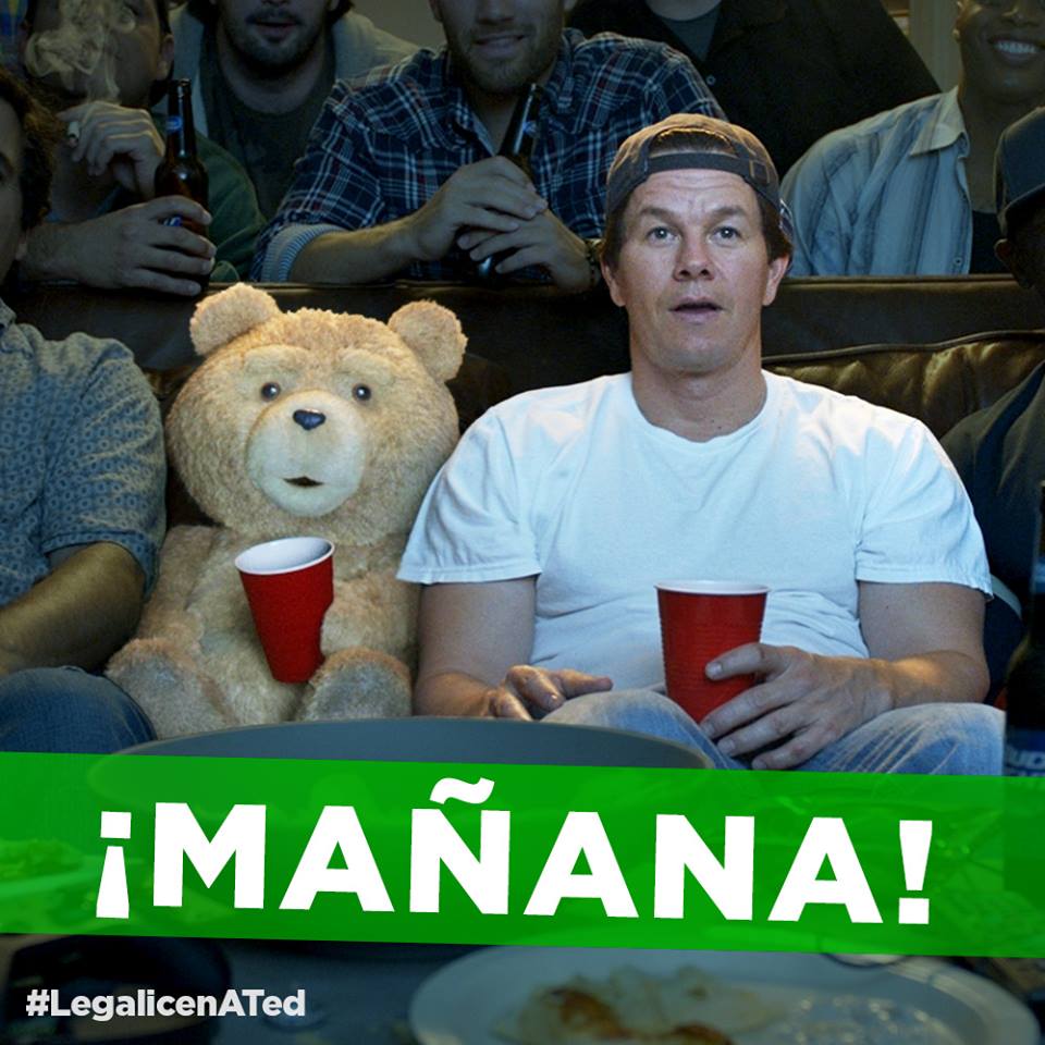 LegalicenATed's tweet photo. Estamos de vuelta! #Ted2 Mañana estreno http://t.co/x7rlxdgmRx http://t.co/Uh6xKOtWWE