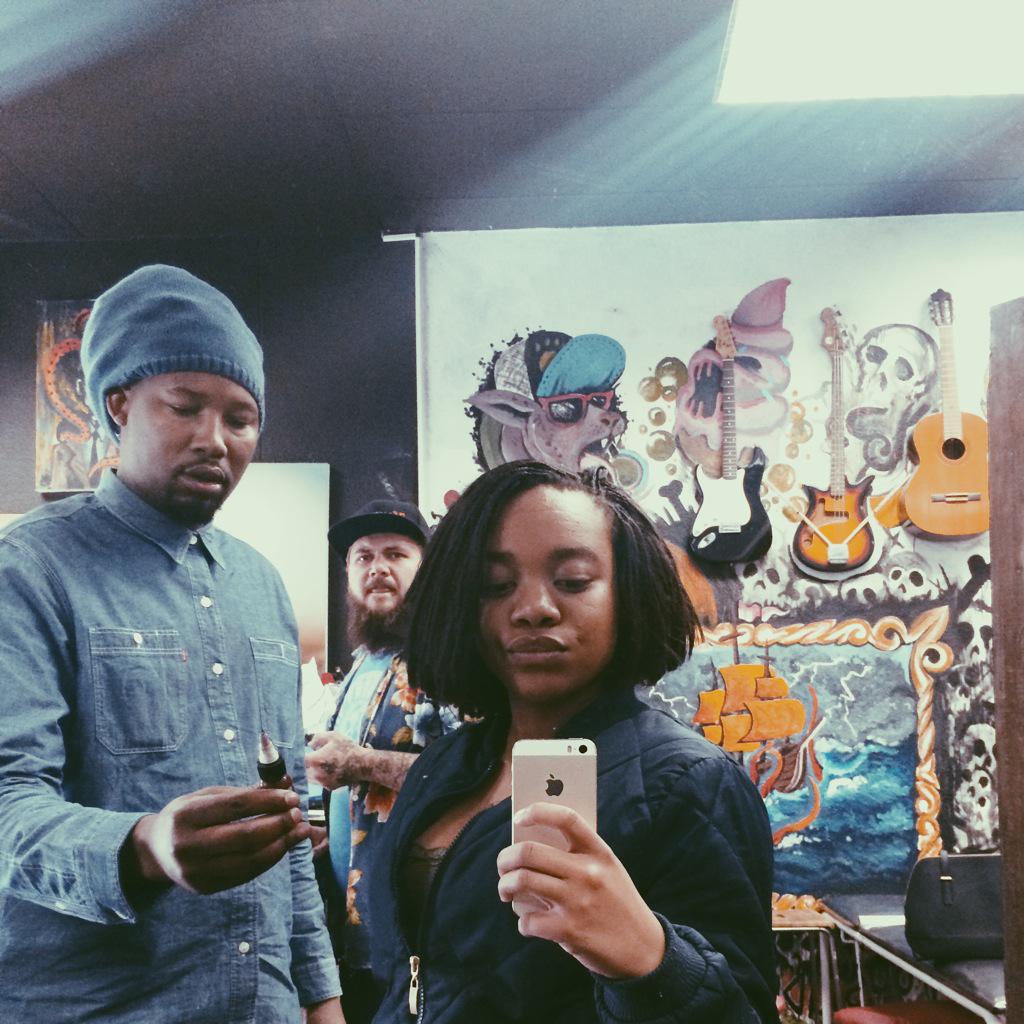 owethumack's tweet photo. thanks for the recommendations. i went with Black &amp; White Tattoo shop in Rosebank. 💀🔓 http://t.co/YsymfHROmu