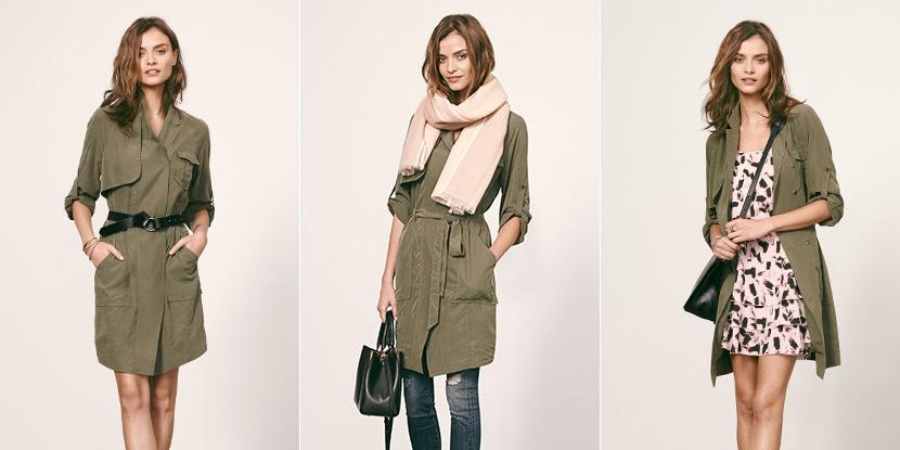 banana republic trench dress