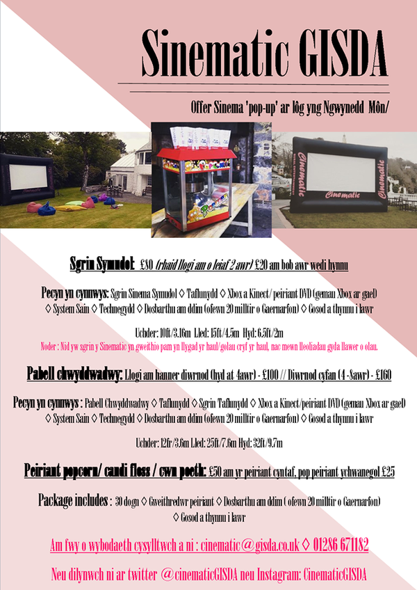 CinematicGISDA's tweet photo. Diddordeb mewn creu digwyddiad unigryw, ag ymgysylltu gyda elusen lleol? #cinema #film #outdoorcinema #Gwynedd #yagym http://t.co/w4NS1Q8i4v