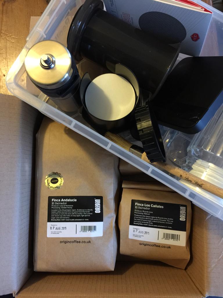 johnhlfoote's tweet photo. Beans, check. Aeropress, check. Scales, check. Cold brew, check - holiday packing complete :-) http://t.co/gWr0hXWElf