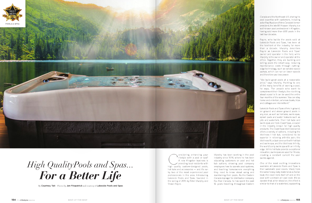 CoastSpas's tweet photo. Kingston Coast Spas Dealer profiled in #FineLifestyles magazine. Read the article: http://t.co/TbxYoILu6J http://t.co/BswnjP710T