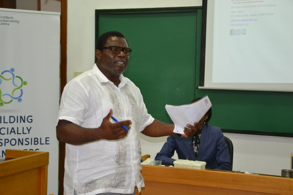 FirstBankngr's tweet photo. Third presentation on mobile toilet by Mr. Aliku at the Sustainability Strategies for SMEs #FirstSustainability http://t.co/k19m8zYN21