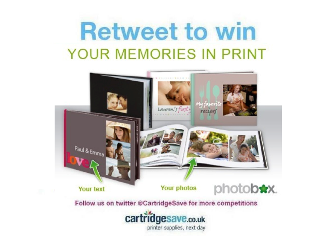 CartridgeSave's tweet photo. #WIN £50 in Photobox vouchers. RT by 11.59pm, 19th Aug to enter! T&amp;Cs http://t.co/C4uPrOt5BE  #competition http://t.co/fY5G6QqTKL