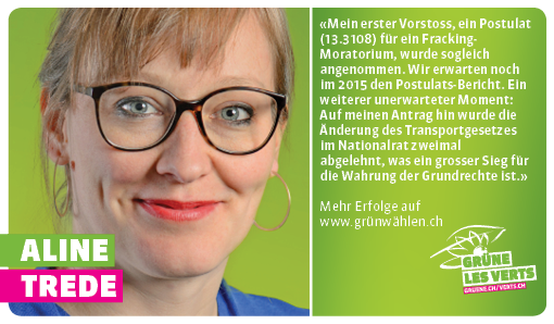 GrueneCH's tweet photo. Erfolgsmoment von @alinetrede.  Mehr Infos zur Fraktionsbilanz: http://t.co/ylS9Rh6CZ9 #grünwählen http://t.co/oG1iM1hdOl