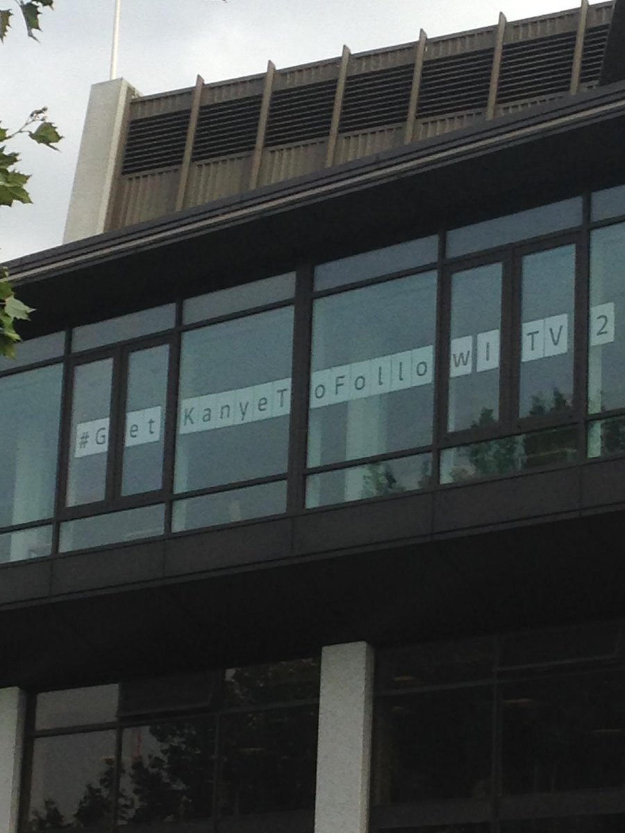 DV_Emma's tweet photo. Walking along southbank and look what I saw. #GetKanyeToFollowITV2 http://t.co/hy4D8lcntr