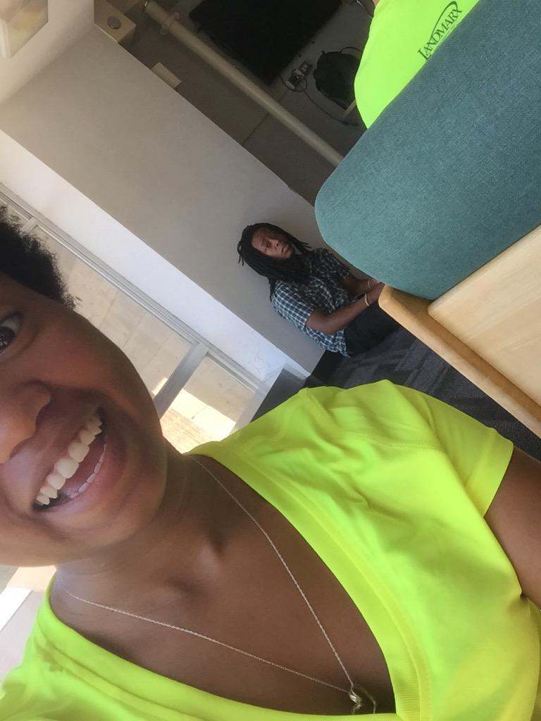 Devii_Shayy's tweet photo. When you creep on your Co! 😂 hi Josh! #SchneiderEmpire #TheDreamTeam #SIURLT15 #SIURLT15 #QuestfortheSpiritStick http://t.co/9Dyad39ORX