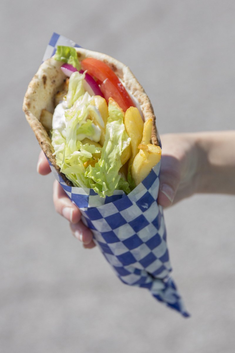 You need to check the @GreekWagon out at his new permanent location. Bank/Glebe for his authentic Greek Taste