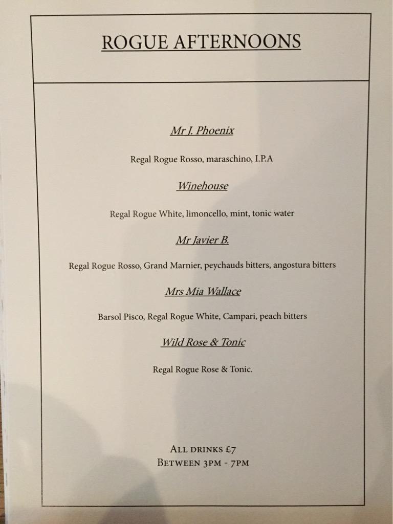 RegalRogue's tweet photo. The #Roguehour list @acehotel is live each day 3-7pm for quaffing @aperitifs RR #vermouth #cocktails #London http://t.co/SPSrPPDmH6