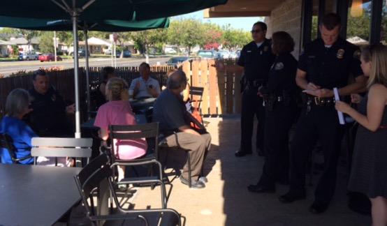 LBPD's tweet photo. #LBPDEast Coffee with a Cop, 2221 Palo Verde, underway http://t.co/qTJ9IHDrO5