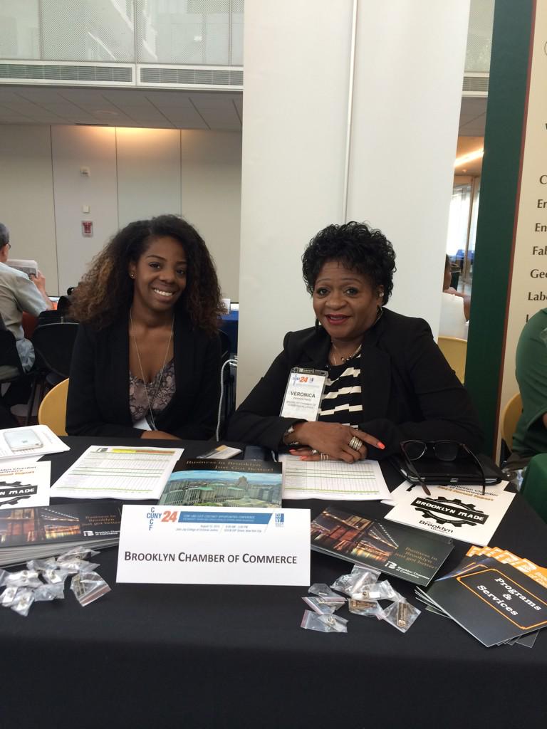 denarb's tweet photo. At the CUNY CUCF Marketplace Expo with Roni Harris and Sadayia Smith @BrooklynChamber http://t.co/4Fx0KpGctY