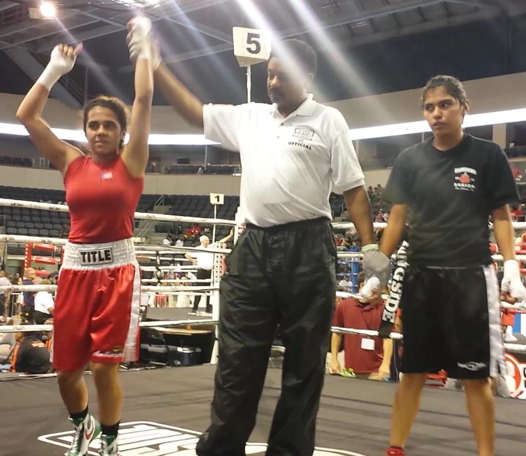 ramosboxingteam's tweet photo. @amberlepearl gets the victory #RWC2015 #Champion #titlebelt #ramosboxingteam #rbtsa210 http://t.co/fYKM84UkVQ